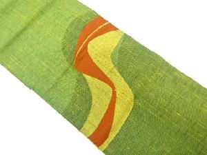 抽象模様織り出し　名古屋帯